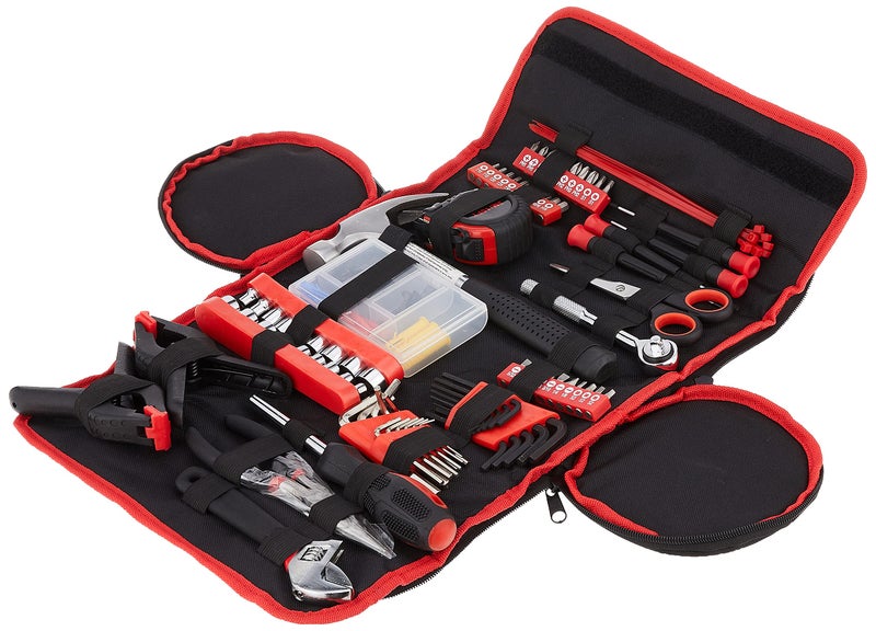 Stalwart 86-Piece Household Hand Tool Set with Roll-Up Bag â€“ Tool Kit with Screwdrivers, Pliers, Wrenches, and More â€“ Great for the Home or Car by Stalwart - Image 1